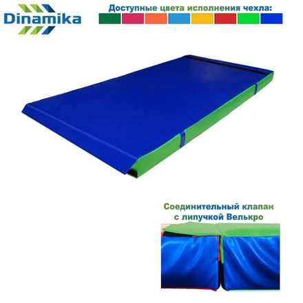 Мат гимнастический 2000х1000х100 винилискожа-велькро (ппу)