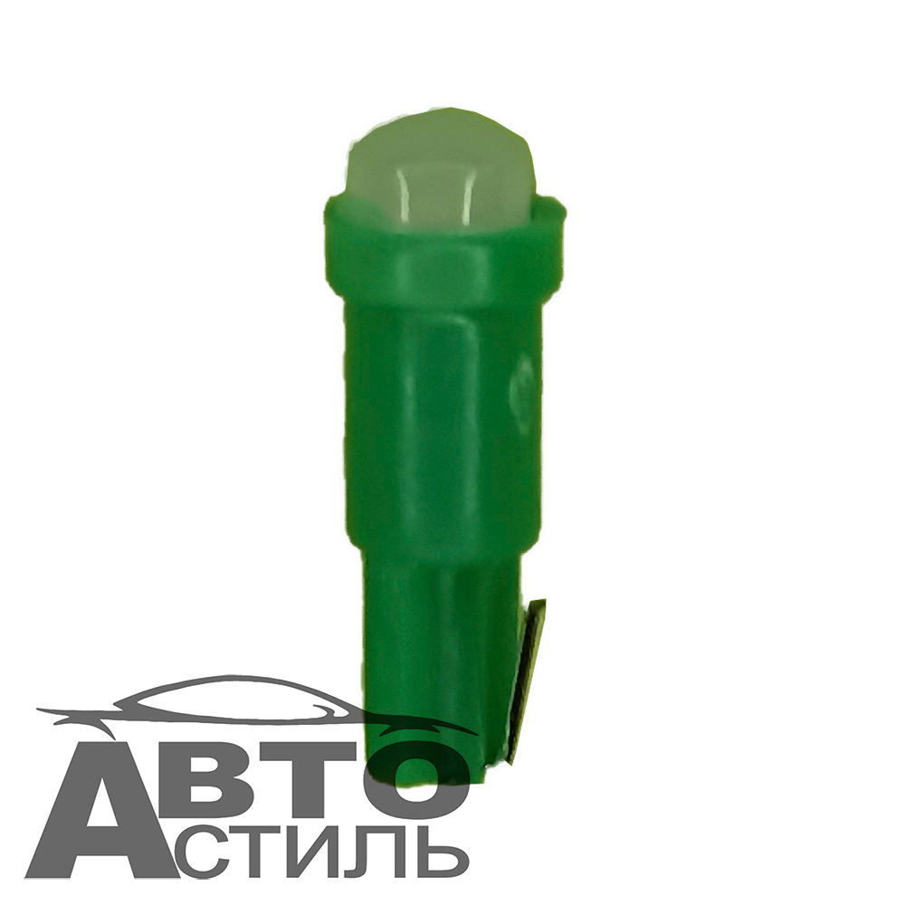 Светодиод 12V T 5   COB Green 0.2W (без патрона) Керамический зеленый #X0051