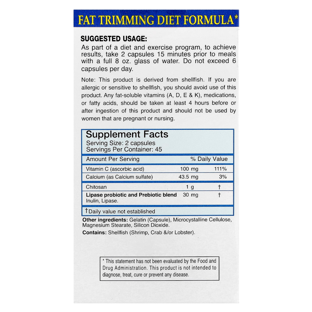 Absolute Nutrition, FBlock ™, поглотитель жира, оригинальная формула, 90 капсул