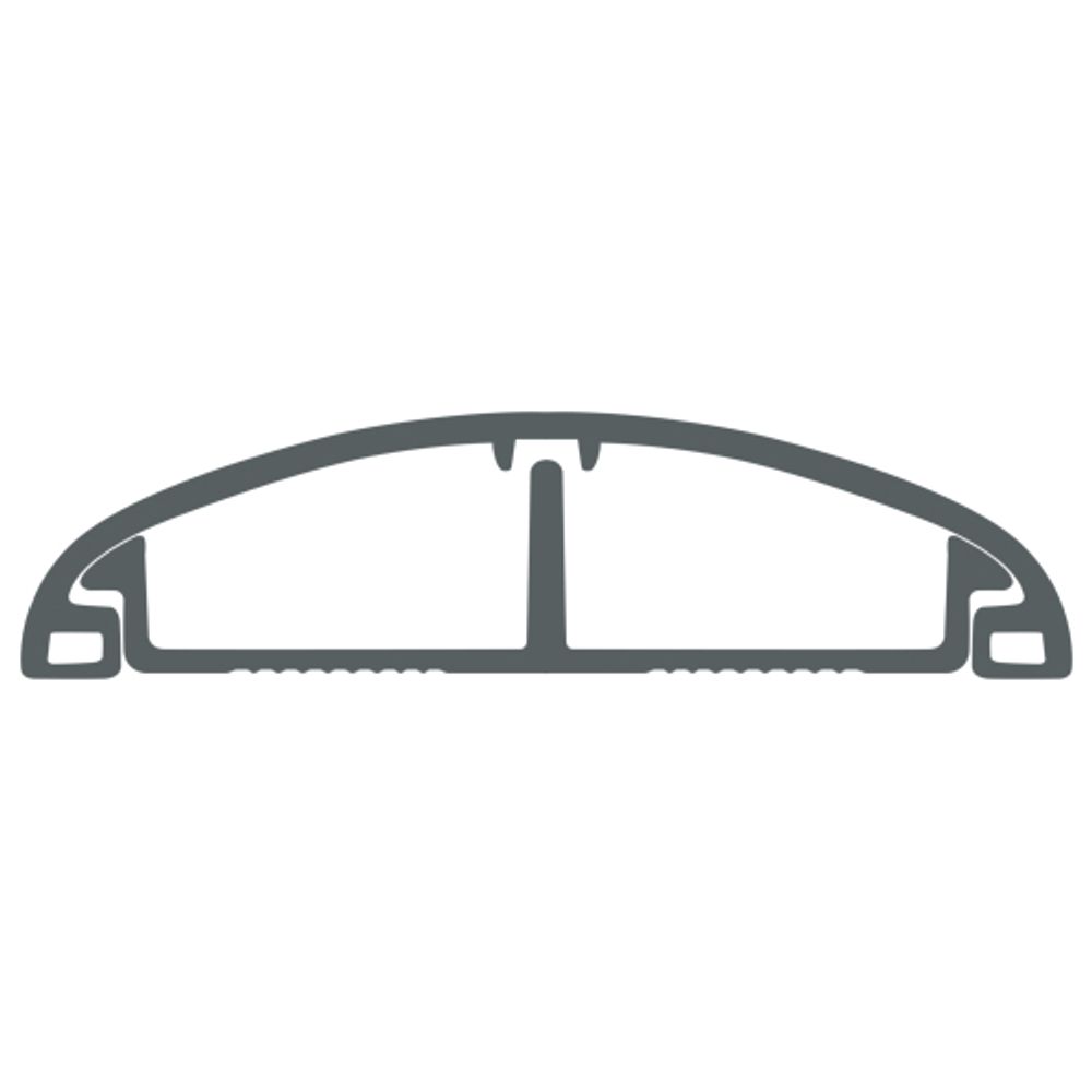 Кабель-канал ЭРА KK-50-12-FG напольный серый RAL 7046 50х12мм 48м | Кабель-канал напольный