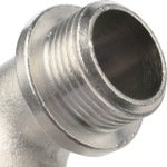 Переход с внутренней резьбы на наружную угловой с упором STOUT SFT 0016 - 3/4" (никелированный)