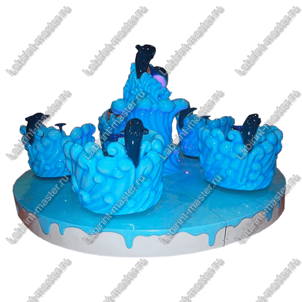 Электрическая карусель детская 4KIDS "Морское путешествие"