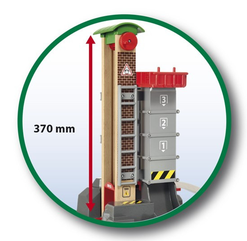 BRIO Набор "Ж/д Логистическая станция с лифтом", 32 элемента
