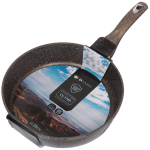 Сковорода алюминий, 28 см, антиприг, Daniks, Гранит Олимп, корич, DFP-28-BR-IND, индукц