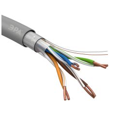 Кабель витая пара ЭРА F/UTP 4x2x24 AWG Cat5e CU PVC 305 м | LAN-кабель витая пара F/UTP-Cu
