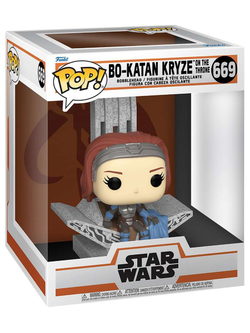 Фигурка Funko POP! Deluxe Bobble Star Wars Mandalorian S9 Bo-Katan Kryze on Throne (669) 76545