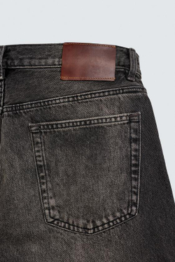 ZARA ДЖИНСЫ STRAIGHT FIT, УГОЛЬНЫЙ