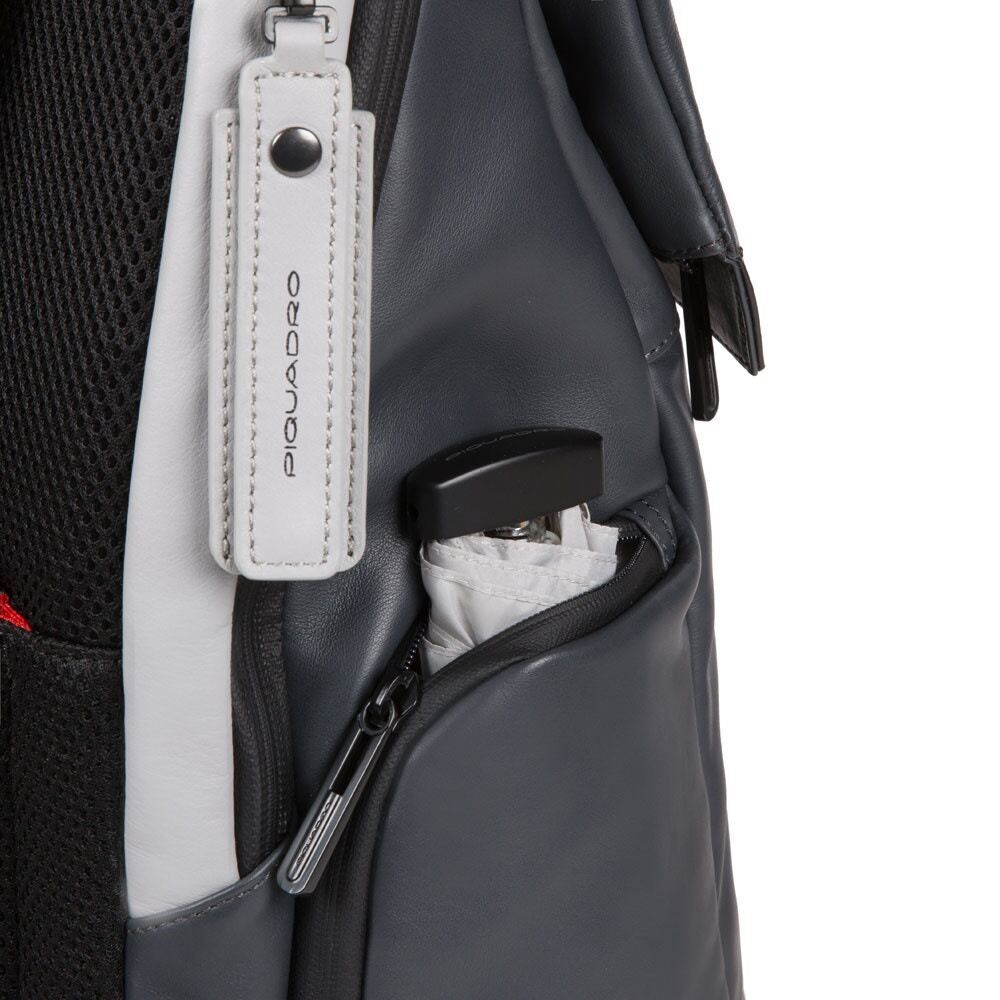 Рюкзак Piquadro Urban CA5543UB00/GRN серый/черный натур.кожа