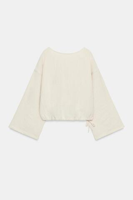 ZARA РУБАШКА-НАКИДКА, БЕЖЕВЫЙ