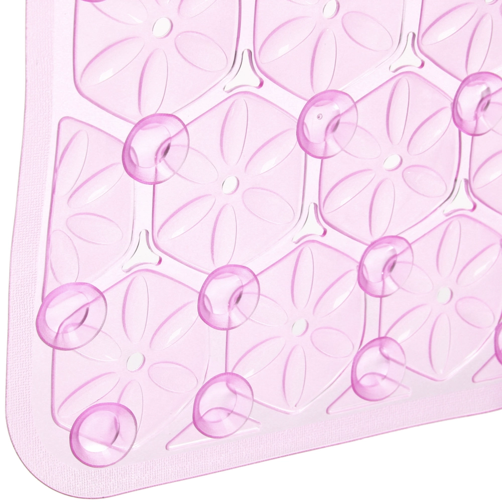 Коврик в ванну 67х37"Эллада» розовый