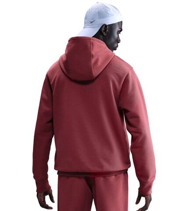 Мужская теннисная кофта Nike Court Heritage French Terry Tennis Pullover - cedar/team red