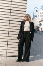 Брюки на резинке с гульфиком