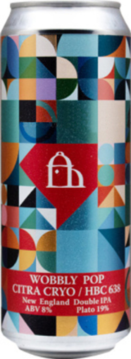 Пиво Велка Морава Воббли Поп: Цитра Крио, ЭйчБиСи 638 / Velka Morava Wobbly Pop: Citra Cryo, HBC 638 0.45 - банка