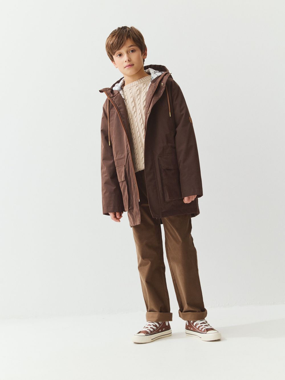 Парка демисезонная "Шоколад" 7+