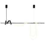 Подвесной светильник 7242P/L1200 black/white