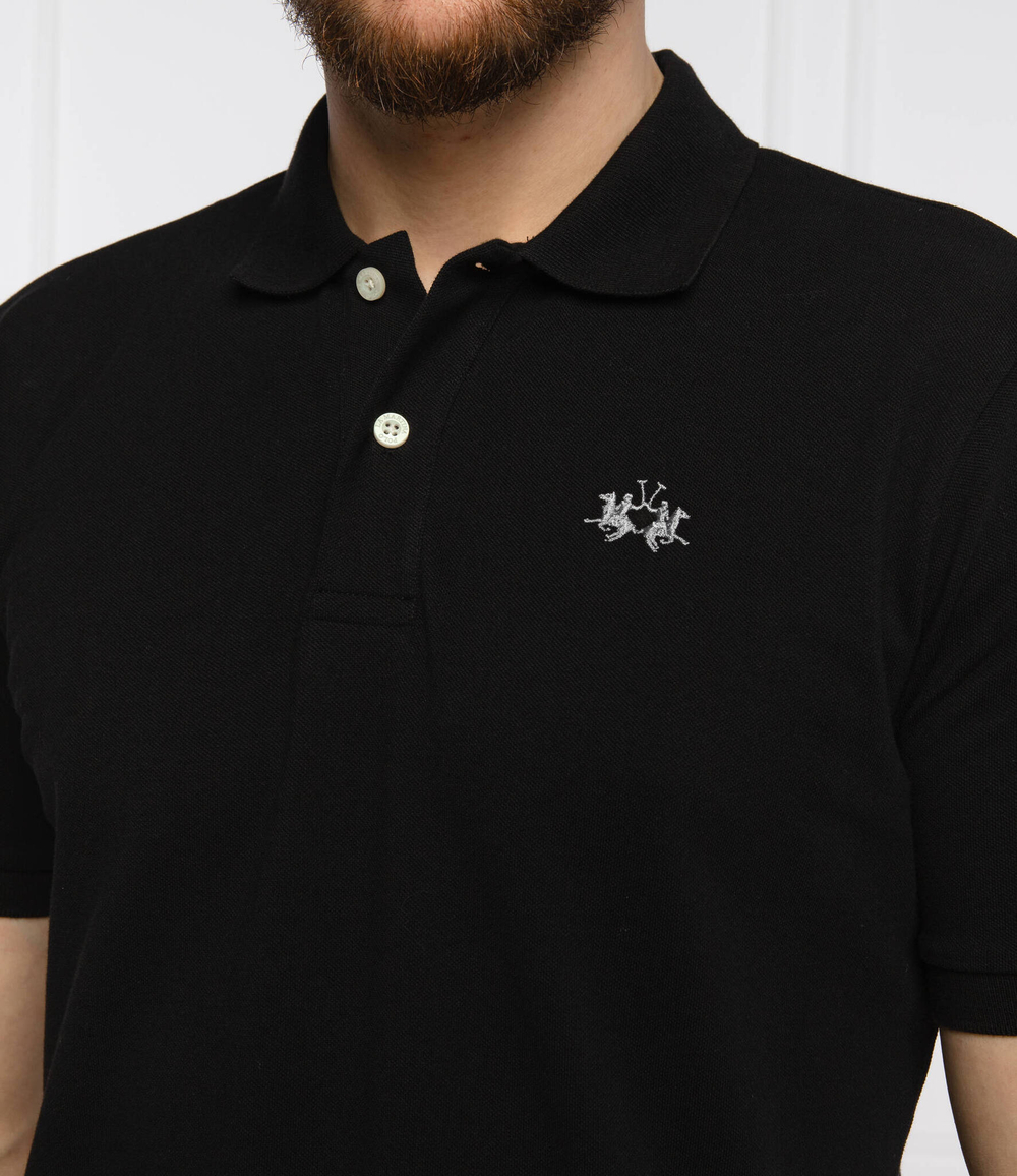 поло La Martina - черный(BPMP01 PK031)