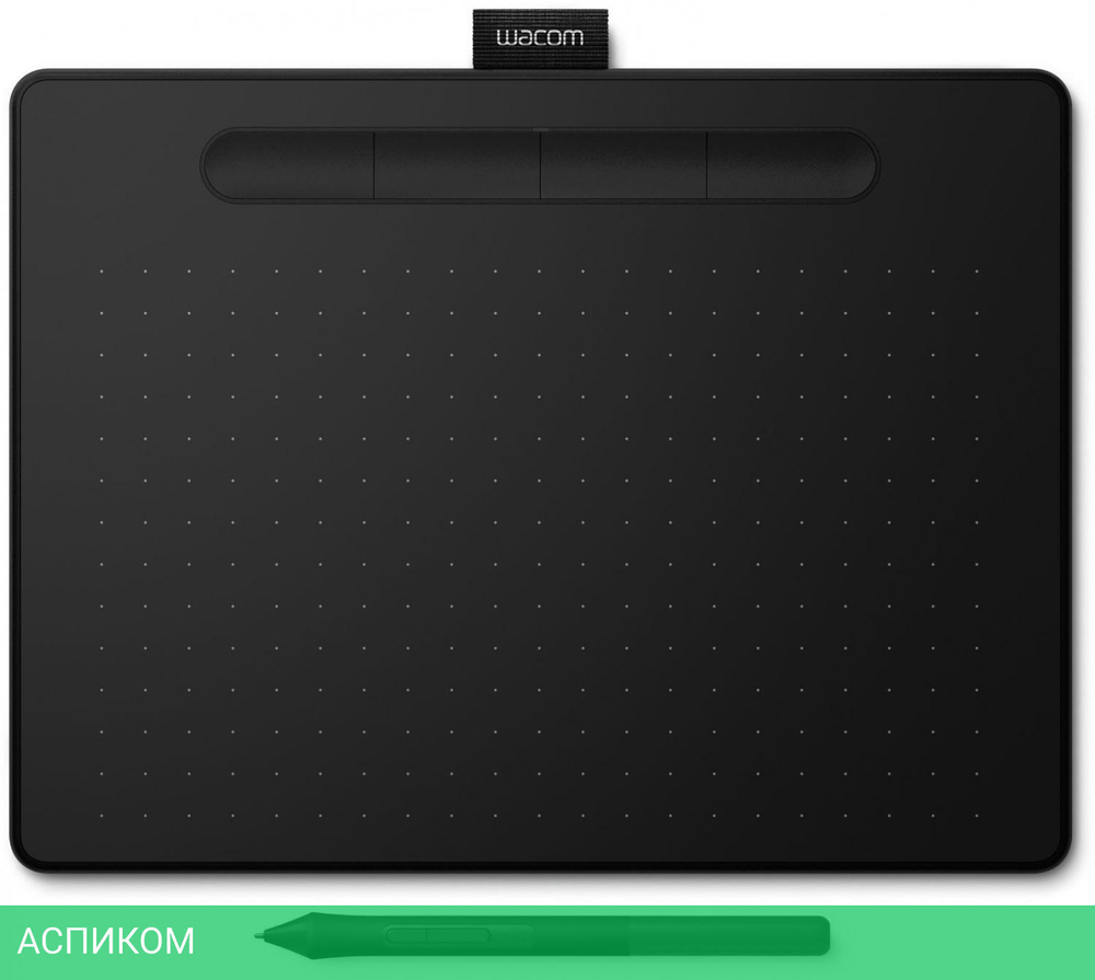 Графический планшет Wacom Intuos M Bluetooth/USB черный (CTL-6100WLK-N)