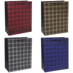 Пакет подарочный «Стильная клетка»33*26 см