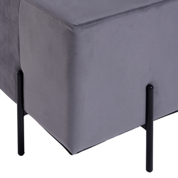 Пуф Gloria квадратный Серый