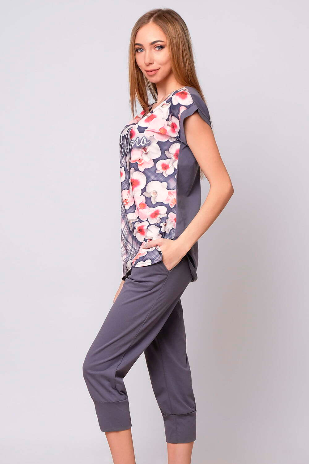 Пижама женская "ПХУКЕТ" футболка+бриджи КЖ 0106