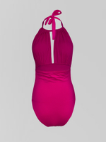 Купальник Fardas 23178 слитный однотонный с открытой спинкой