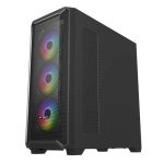 Компьютерный корпус FSP CMT591A, Без БП, 2xUSB3.0, 4xFAN120 ARGB, Tempered Glass, Black, E-ATX
