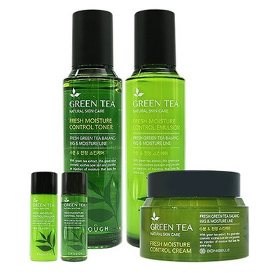 Enough Набор для лица с зеленым чаем - En№6 green tea moisture control 3set