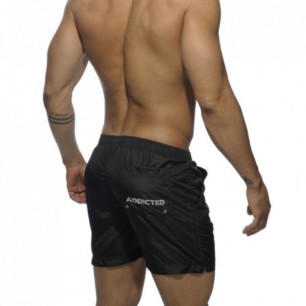 Мужские шорты удлиненные черные Addicted Sport Shorts Black