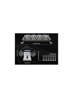 Светодиодная фара комбинированного света AURORA 254 мм 124W LED (серия RGB)