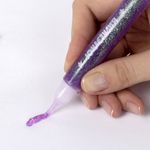 Гель с блестками ЮНЛАНДИЯ "НЕОНЧИКИ", 1шт, для декора, поделок, DIY, творчества, оформления, 10,5 мл, цвета ассорти, в дисплее, 662253