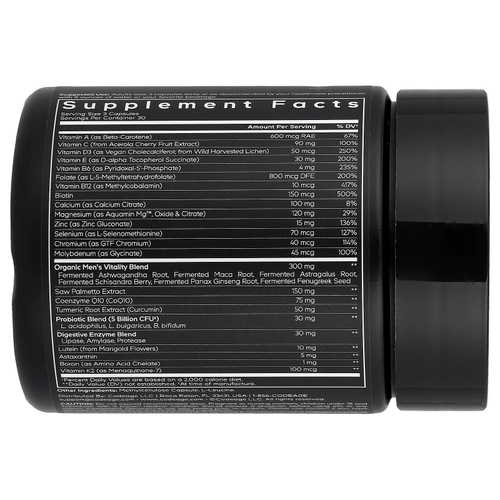 Codeage, мультивитамины для мужчин старше 50 лет, 90 растительных капсул