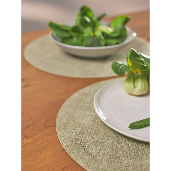 Набор из 4-х сервировочных салфеток leanera, D35 см, мятные