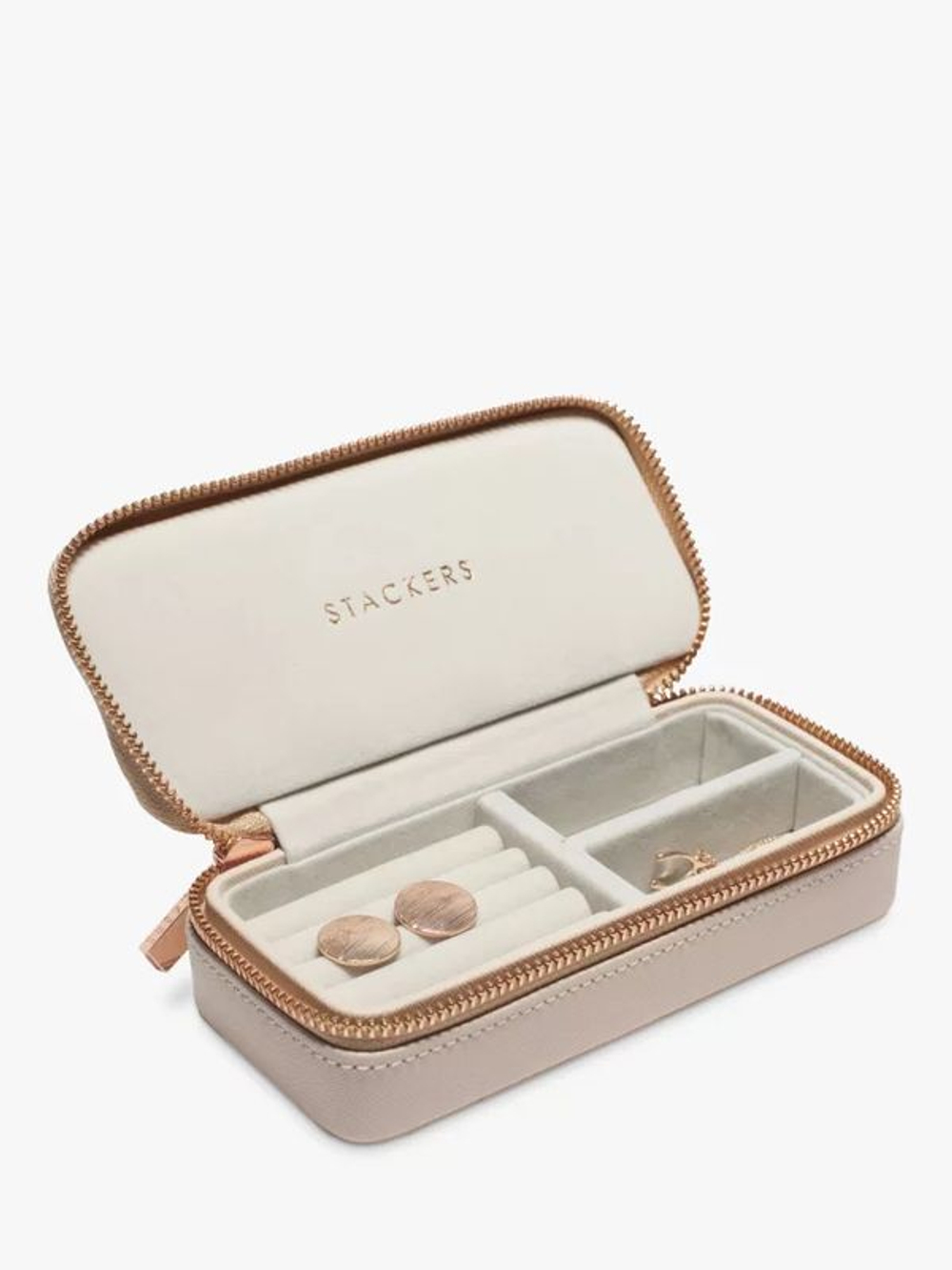 Органайзер для украшений дорожный Stackers Medium Box (Taupe) (светло-розовый / Blush Pink)