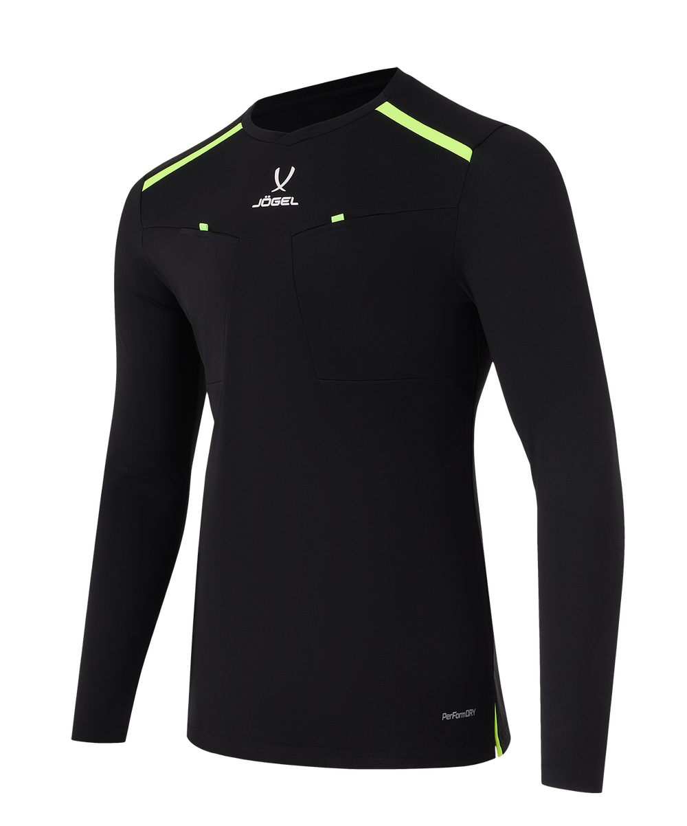 Футболка судейская с длинным рукавом DIVISION PerFormDRY Referee LS Tee, черный