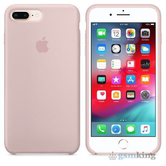 Silicone Case iPhone 8/7 Plus Pink Sand (Розовый-песок)