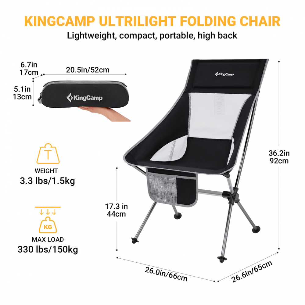 КРЕСЛО KINGCAMP 2218/KE2301 CANNA B10 SET