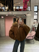 Парка замшевая карамель