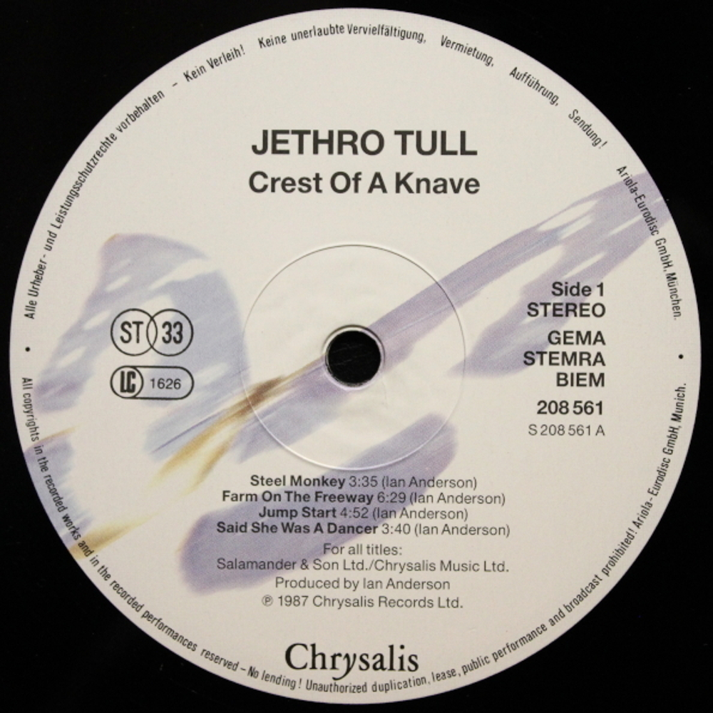 Jethro Tull / Crest Of A Knave (LP)