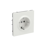 Розетка силовая, 2P+E, с з/ш, KANT, белый песок