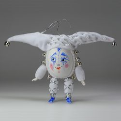 Ёлочная игрушка Клоун-яйцо Зима