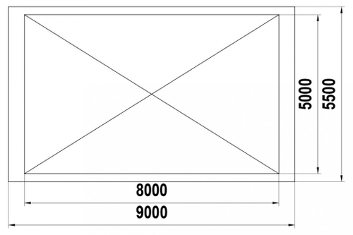 Теневой навес 40м2 ТН-5х8