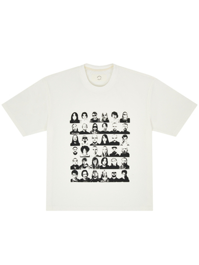 Футболка Лица белая