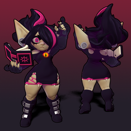 Миниатюры Девушки гоблины 32мм 75мм 100мм goblin girl