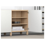 Комбинация для хранения - BESTÅ/ BESTА IKEA/ БЕСТА/БЕСТО ИКЕА, 180х74 см, белый/бежевый