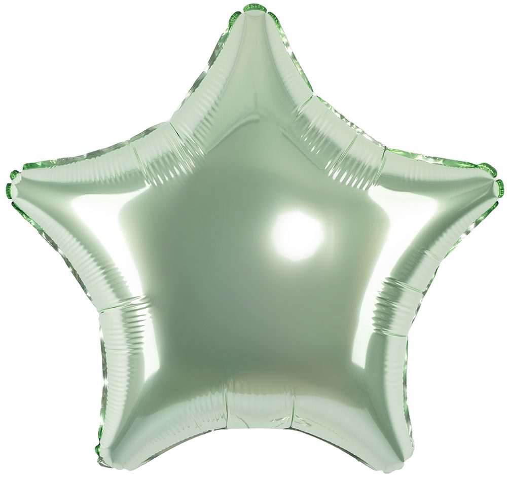 Шар (19''/48 см) Звезда, Шалфей, Бохо, 1 шт.