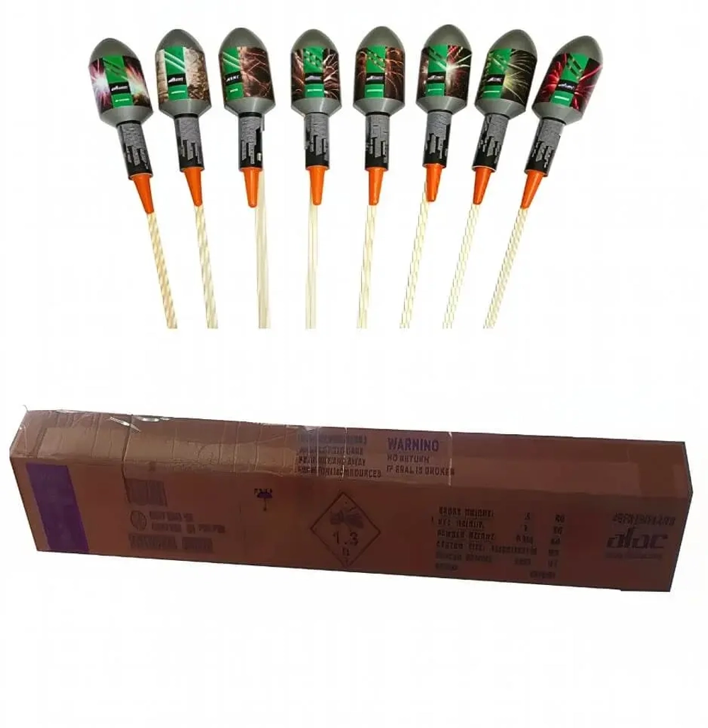 LRA03 «Набор LRA03»: 8 ракет калибра 75 мм от AFAC Denmark