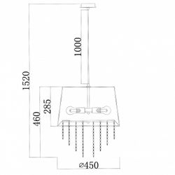 Подвесной светильник Escada Charm 652/3S Black