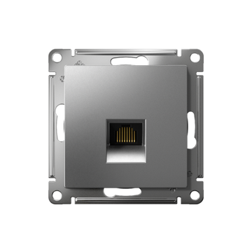 Розетка компьютерная AtlasDesign RJ45 кат.6A механизм сталь SE ATN000986