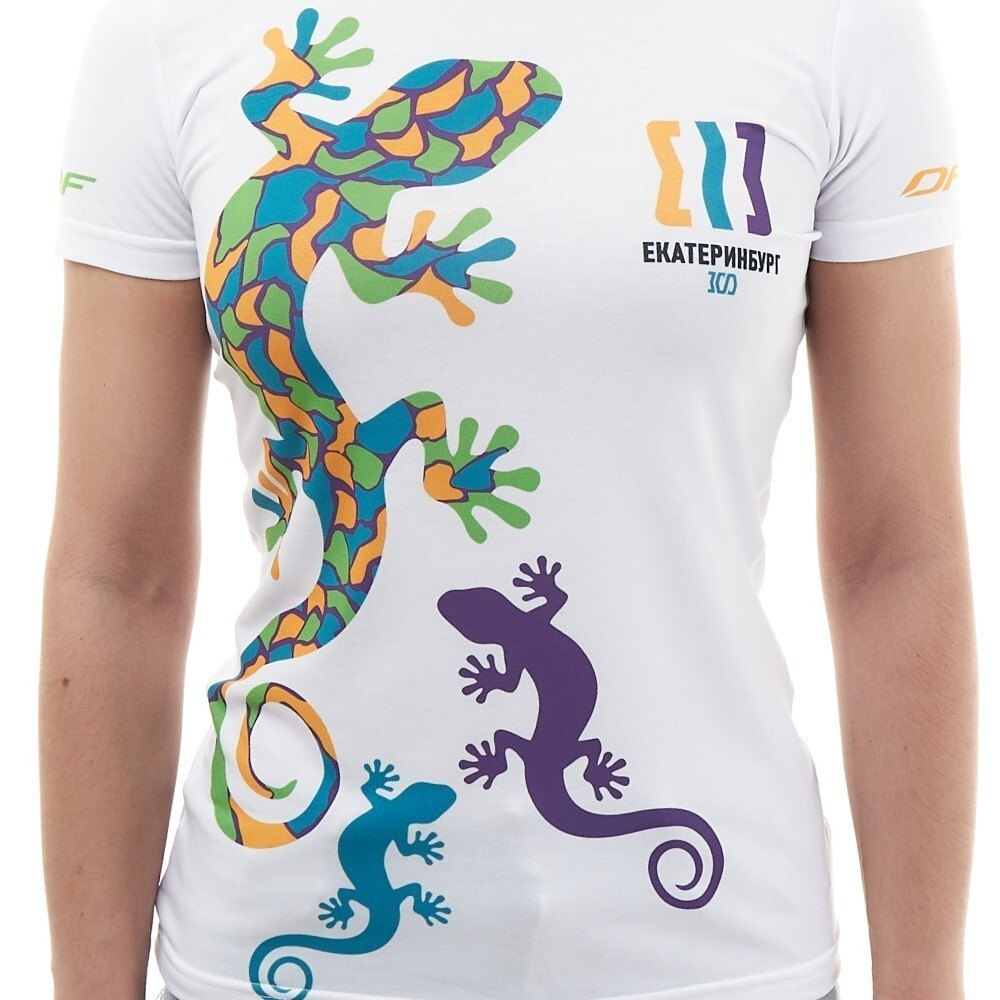 ФУТБОЛКА DRAGONFLY YEKATERINBURG 300 YEARS WOMAN NEW ("ЯЩЕРИЦА")