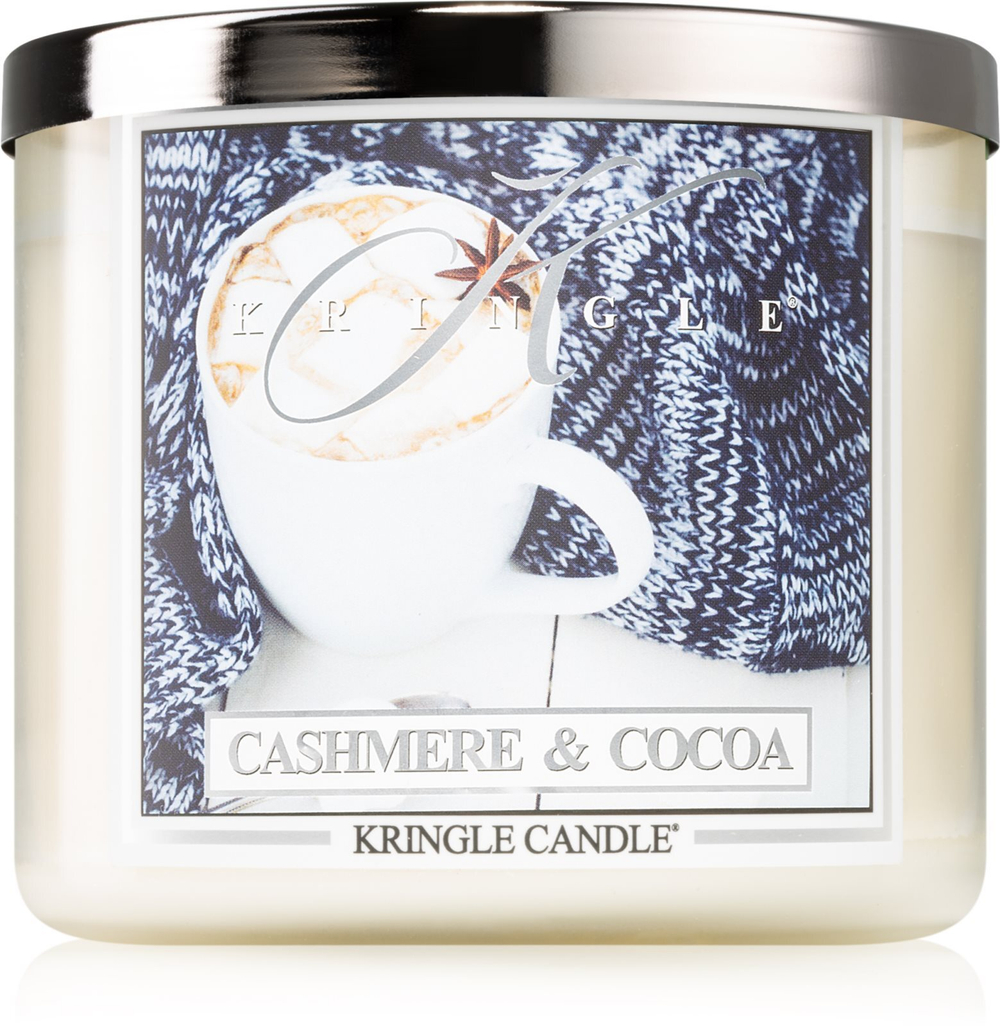 Kringle Candle Cashmere & Cocoa - ароматическая свеча /   411  g  / GTIN 846853064512